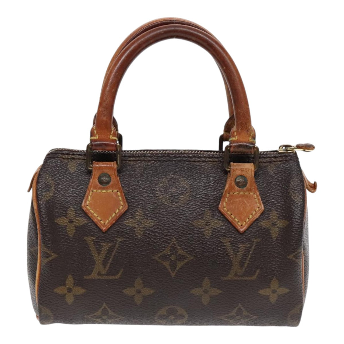 LOUIS VUITTON Monogram Mini Speedy Hand Bag M41534 LV Auth yk14990