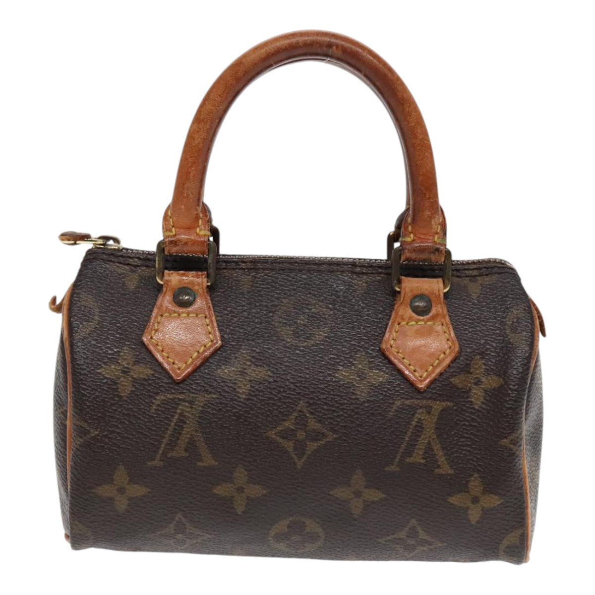 LOUIS VUITTON Monogram Mini Speedy Hand Bag M41534 LV Auth yk14990