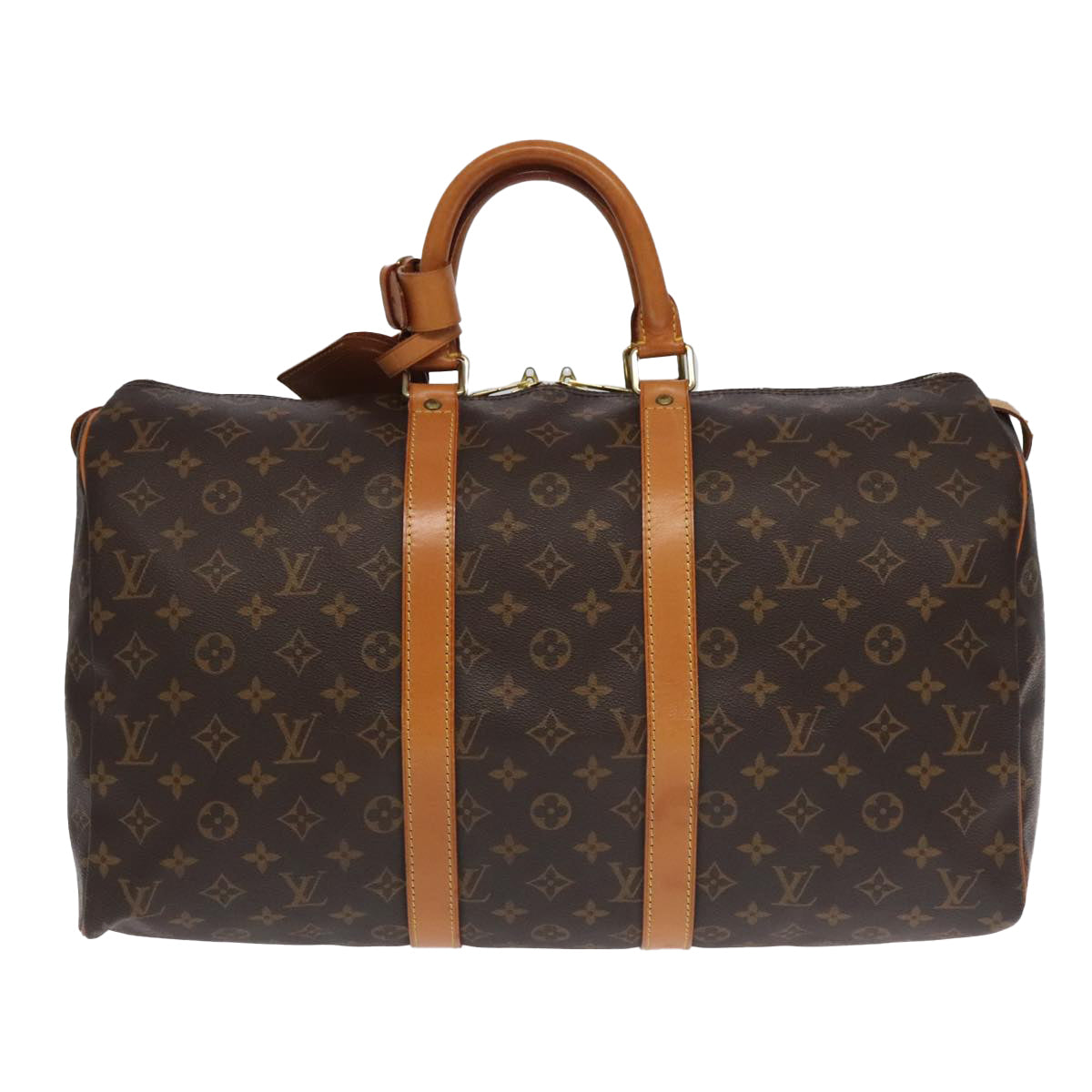 LOUIS VUITTON Monogram Keepall 45 Boston Bag M41428 LV Auth yk15037