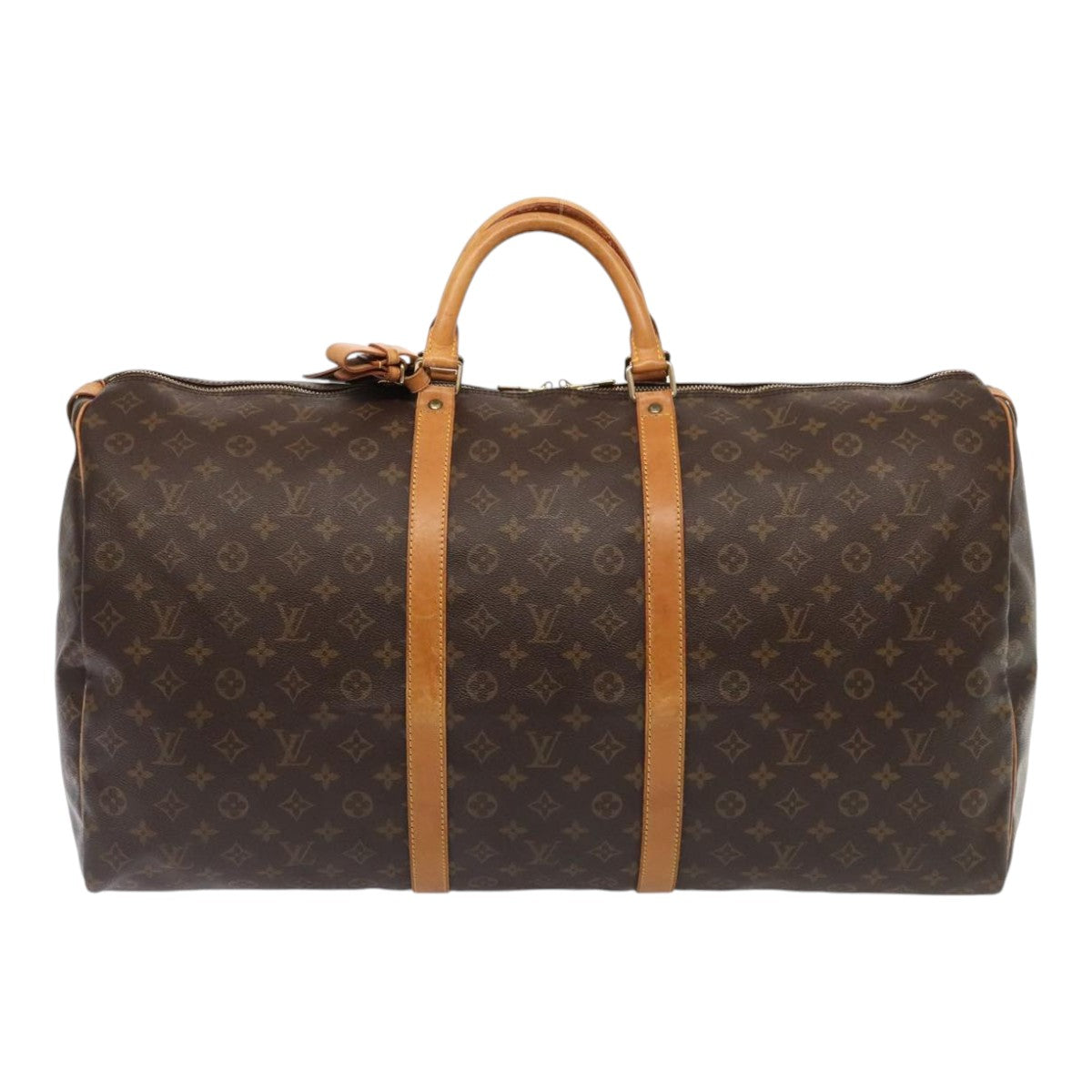 LOUIS VUITTON Monogram Keepall 60 Boston Bag M41422 LV Auth yk15050