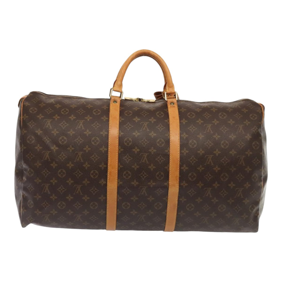LOUIS VUITTON Monogram Keepall 60 Boston Bag M41422 LV Auth yk15050