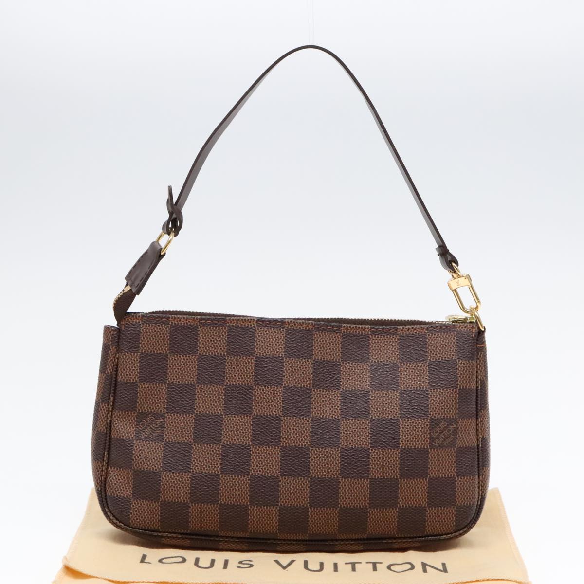 LOUIS VUITTON Damier Ebene Pochette Accessoires Pouch N41206 LV Auth yk15062A