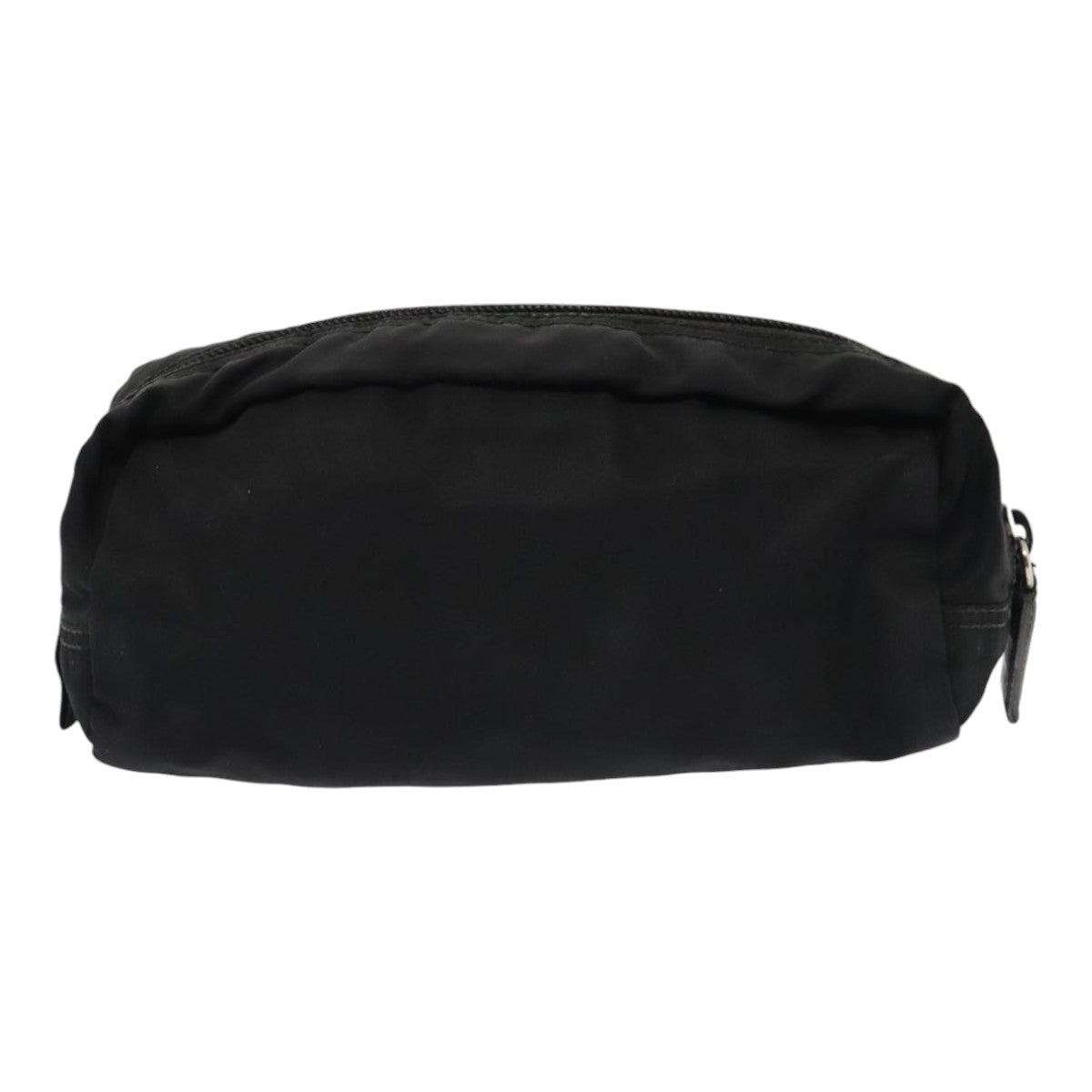 PRADA Pouch Nylon Black Silver Auth yk15131