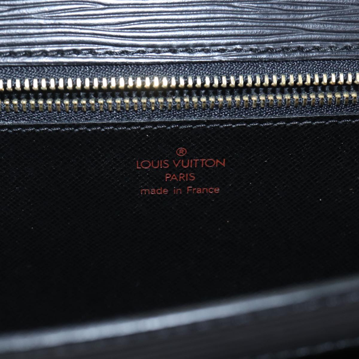 LOUIS VUITTON Epi Serie Dragonne Hand Bag Black Noir M52612 LV Auth yk15200