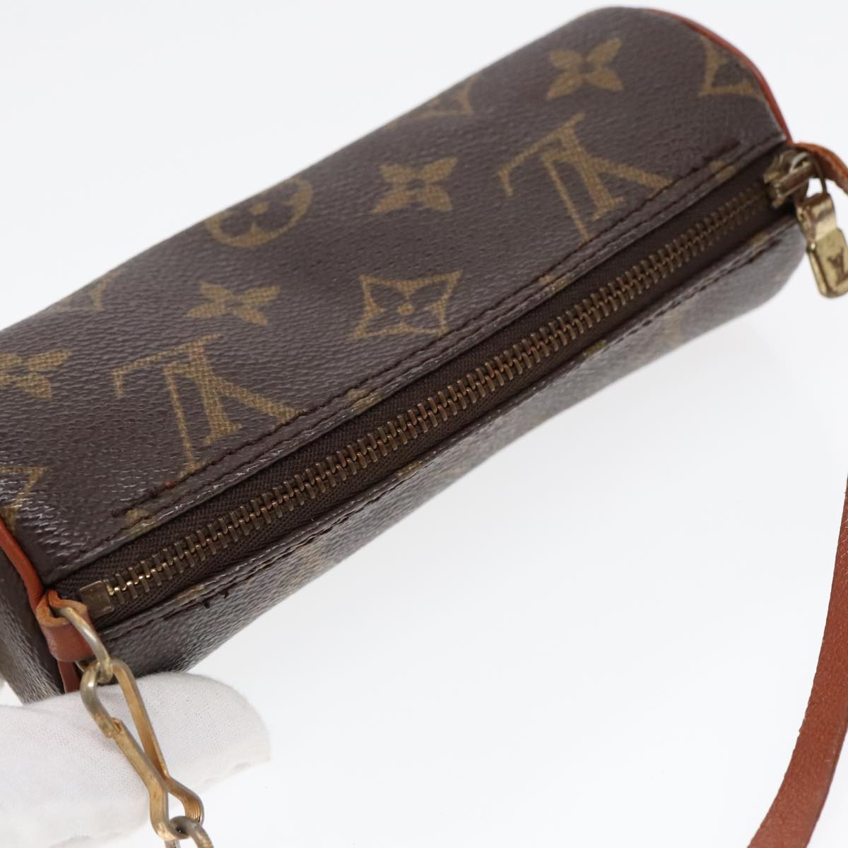 LOUIS VUITTON Monogram Papillon Pouch LV Auth yk15204