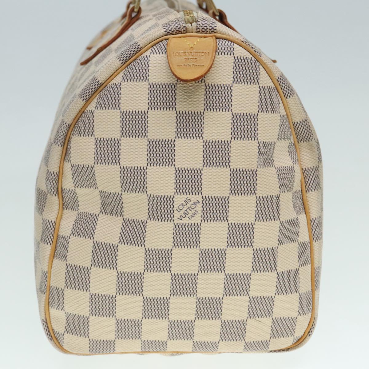 LOUIS VUITTON Damier Azur Speedy 30 Hand Bag N41533 LV Auth yk15212