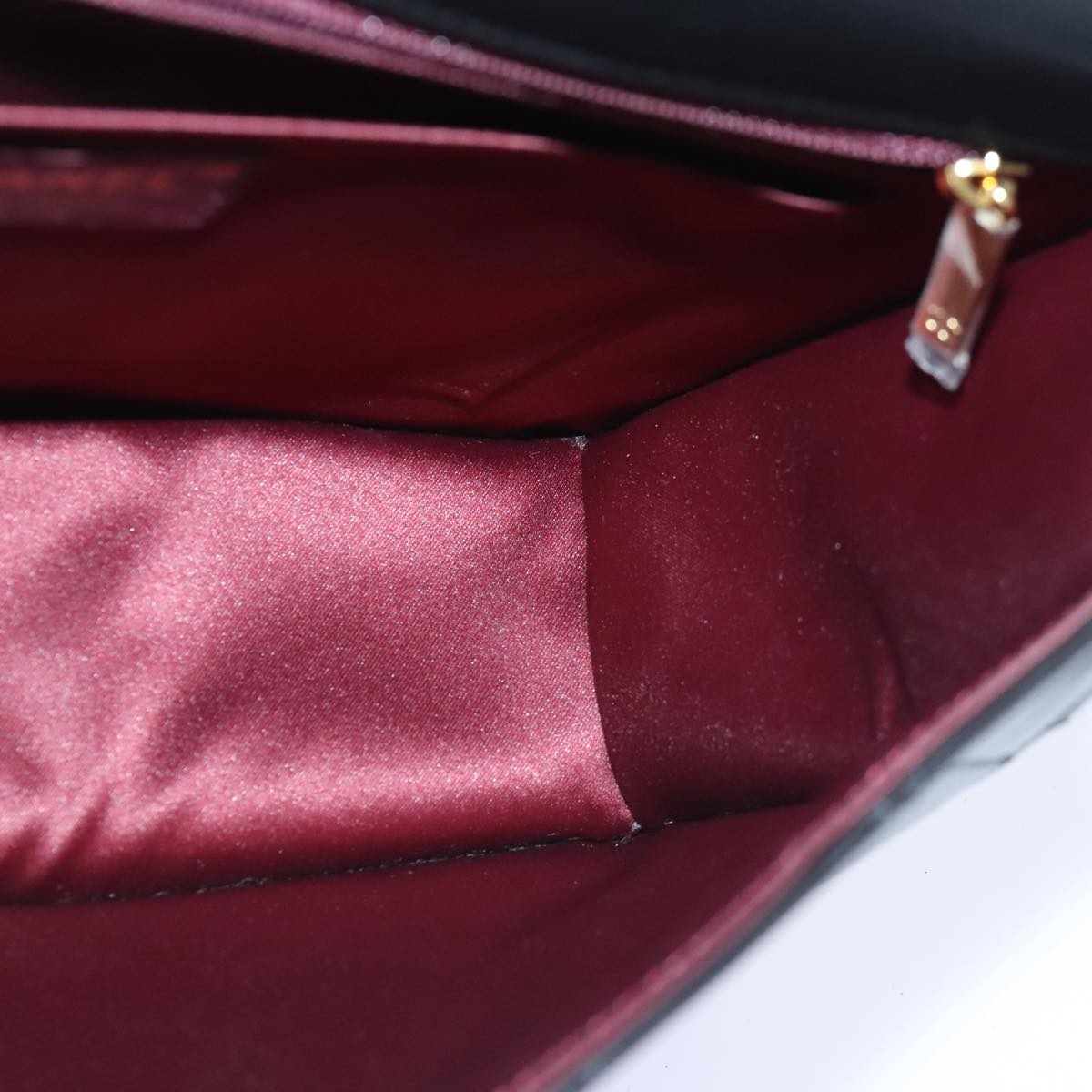 CHANEL Matelasse COCO Mark Chain Bag Lamb Skin Black Gold CC Auth yk15214AV