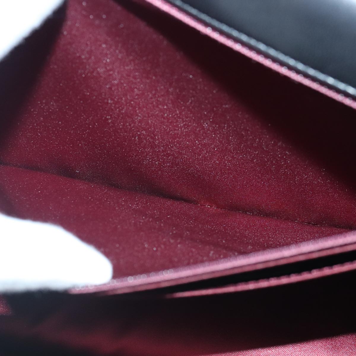 CHANEL Matelasse COCO Mark Chain Bag Lamb Skin Black Gold CC Auth yk15214AV