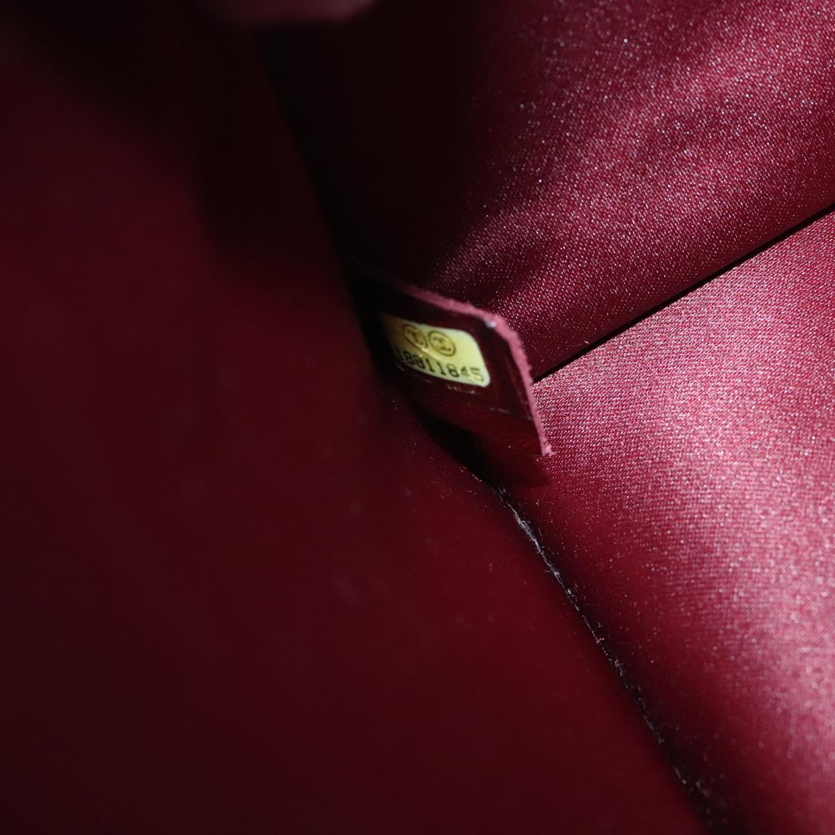 CHANEL Matelasse COCO Mark Chain Bag Lamb Skin Black Gold CC Auth yk15214AV