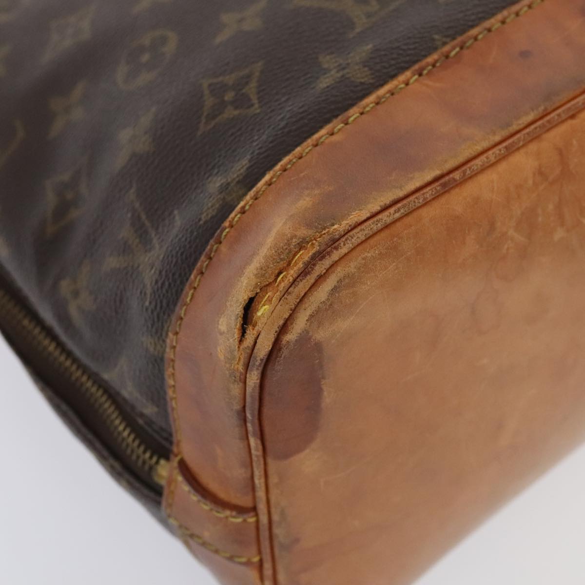 LOUIS VUITTON Monogram Alma Hand Bag M51130 LV Auth yk15322