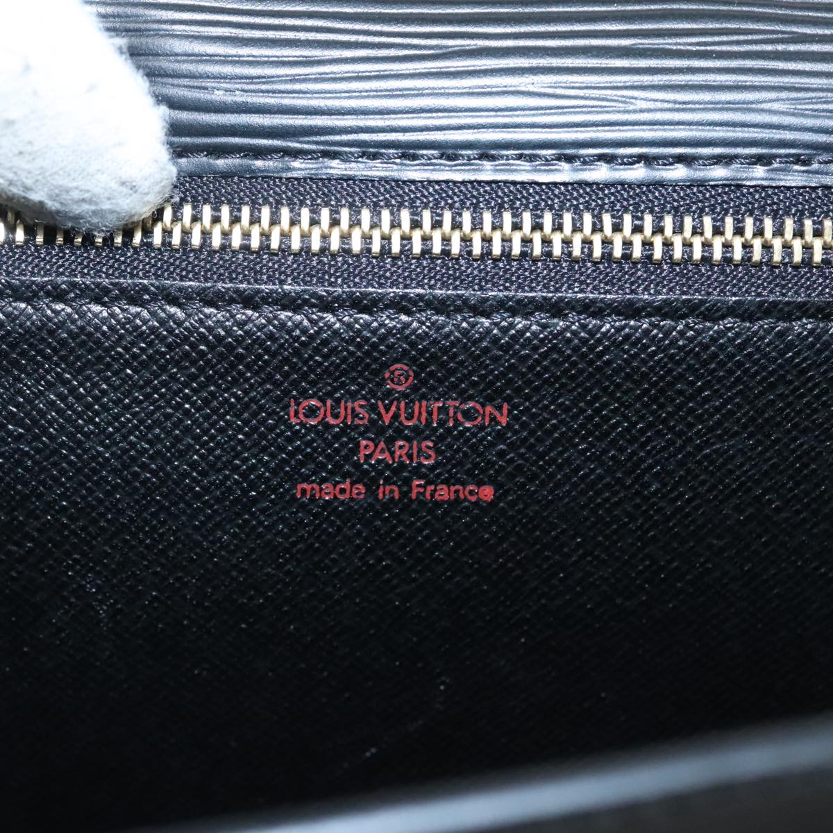 LOUIS VUITTON Epi Serie Dragonne Hand Bag Black Noir M52612 LV Auth yk15434