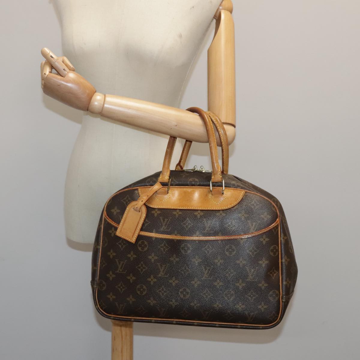 LOUIS VUITTON Monogram Deauville Hand Bag M47270 LV Auth yk15447