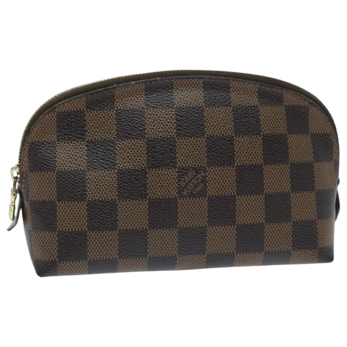 LOUIS VUITTON Damier Ebene Pochette Cosmetic PM Pouch N47516 LV Auth yk15531