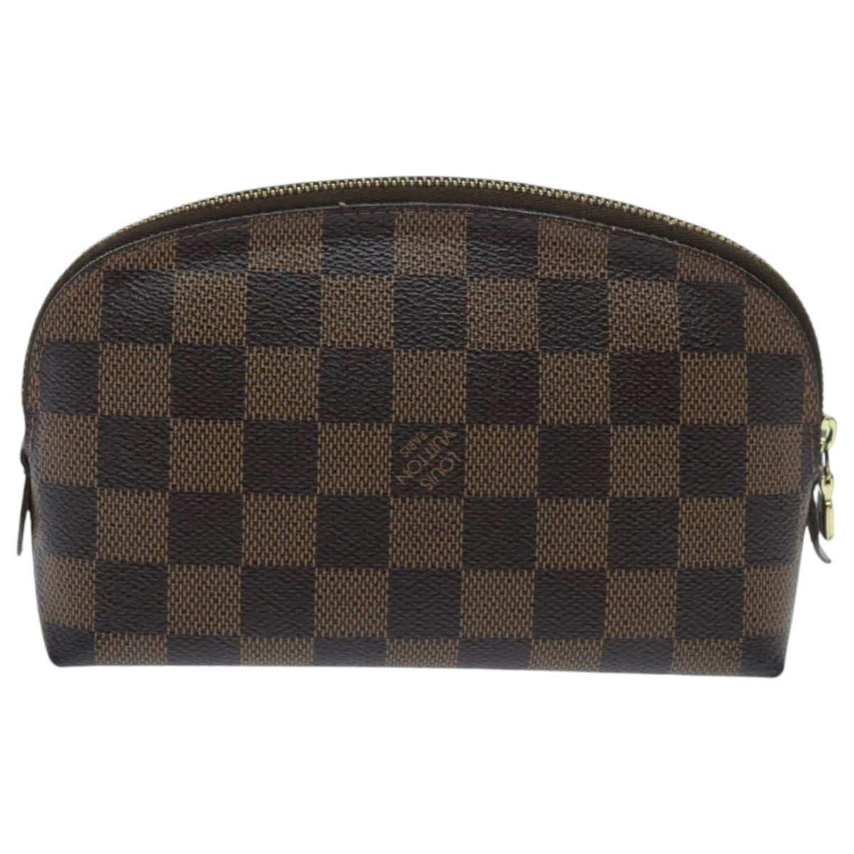 LOUIS VUITTON Damier Ebene Pochette Cosmetic PM Pouch N47516 LV Auth yk15531