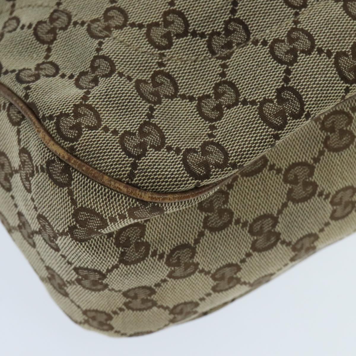 GUCCI GG Canvas Jackie Hand Bag Beige Auth yk15589