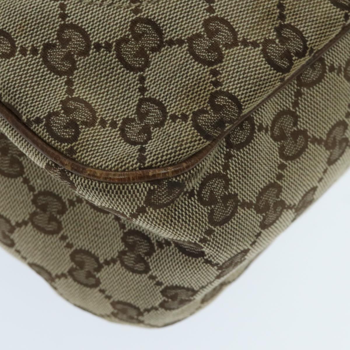 GUCCI GG Canvas Jackie Hand Bag Beige Auth yk15589