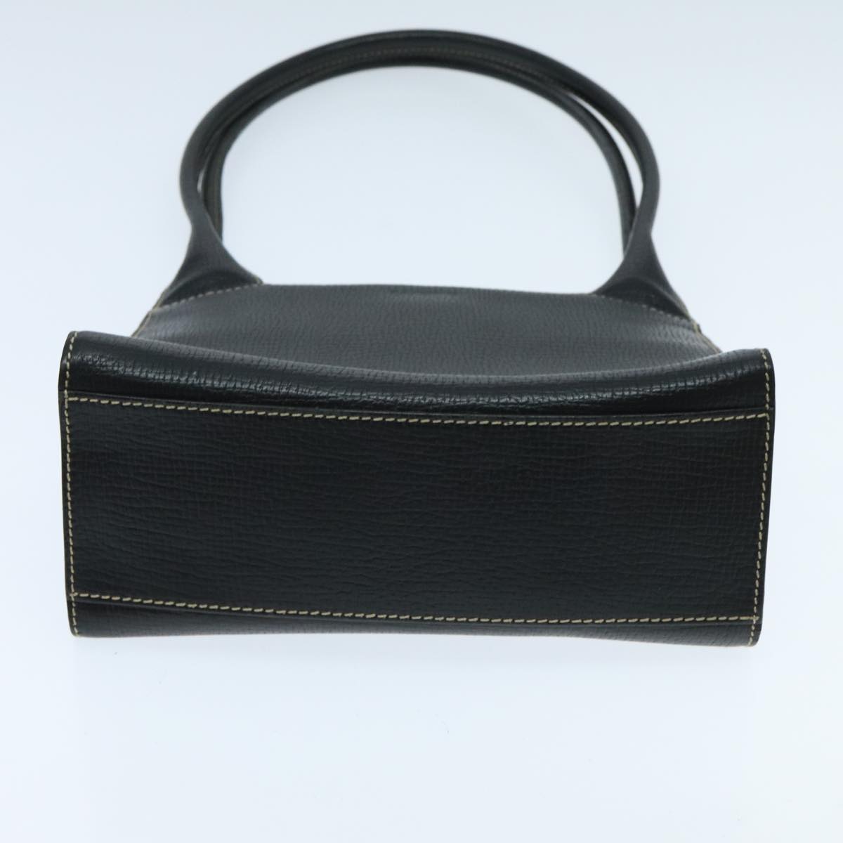 LOEWE Shoulder Bag Leather Black Auth yk15636