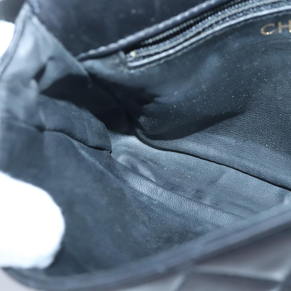 CHANEL Matelasse Waist bag Leather Black CC Auth yk15762