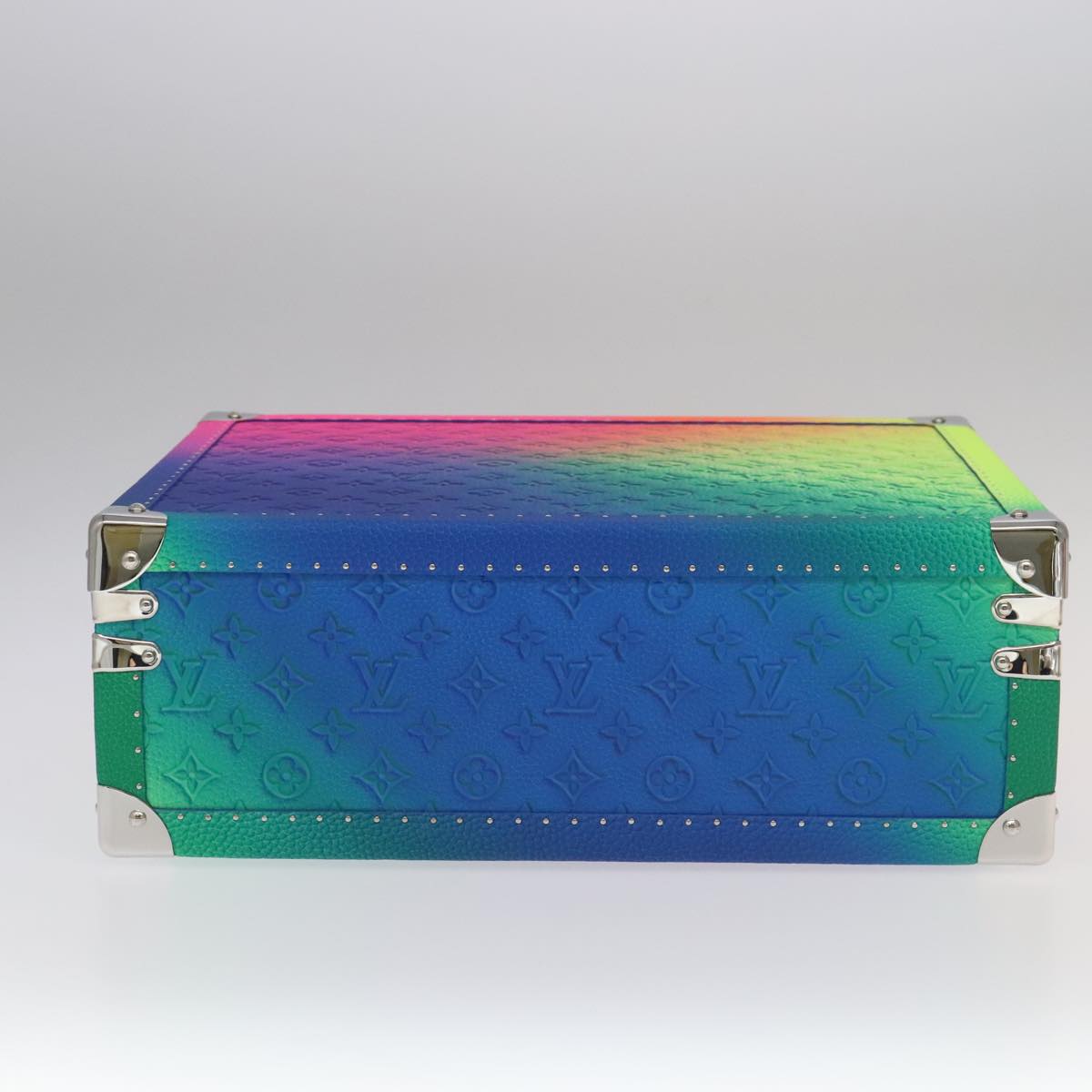 LOUIS VUITTON Taurillon Illusion Cotoville 40 Trunk Multicolor LV Auth yk15763S