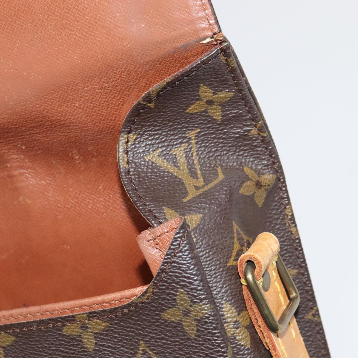 LOUIS VUITTON Monogram Cartouchiere MM Shoulder Bag M51253 LV Auth yk15769