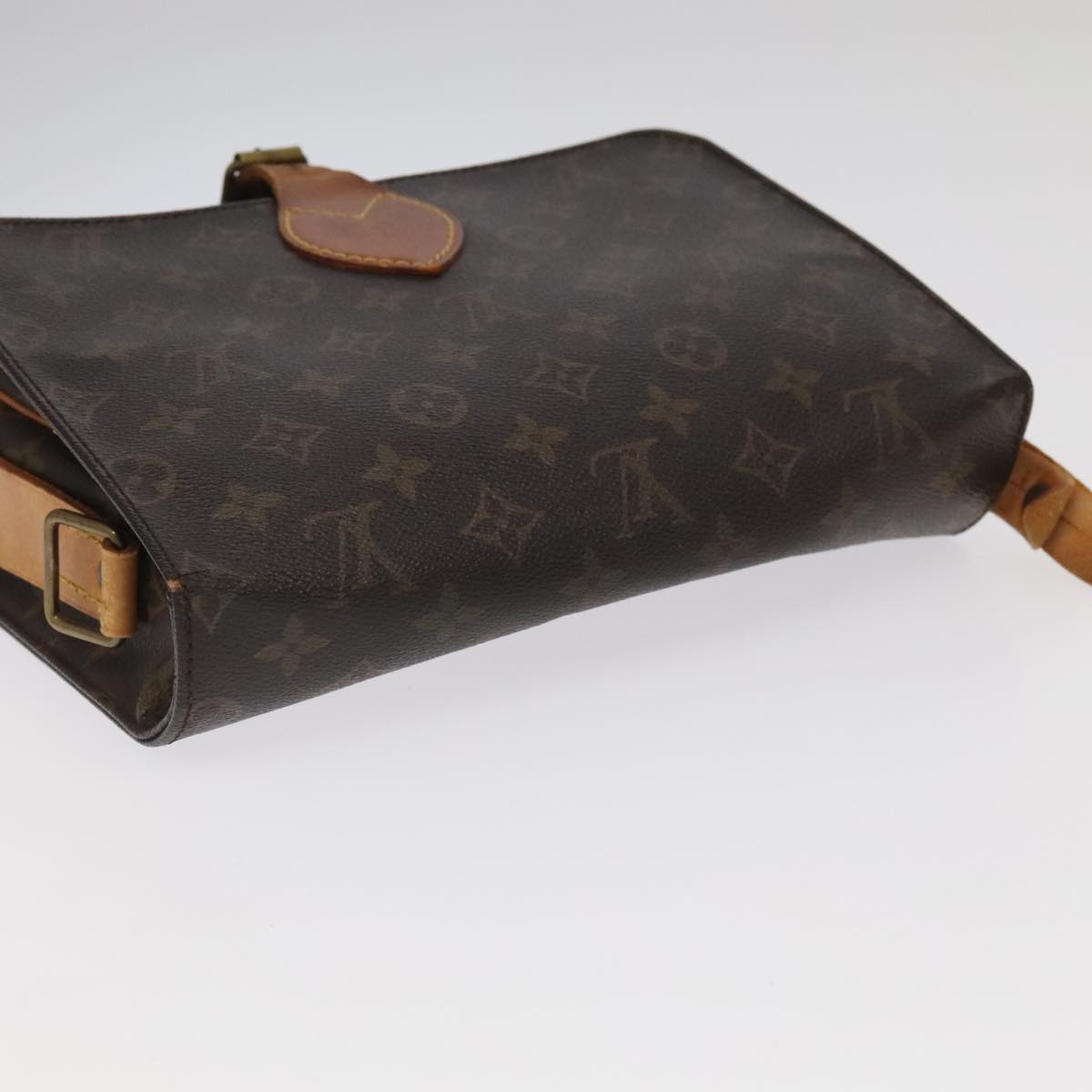 LOUIS VUITTON Monogram Cartouchiere MM Shoulder Bag M51253 LV Auth yk15769