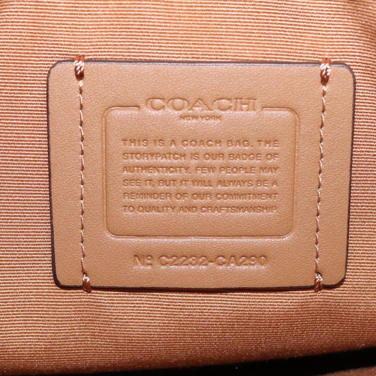 Coach Shoulder Bag Leather Orange Gold Auth yk15796