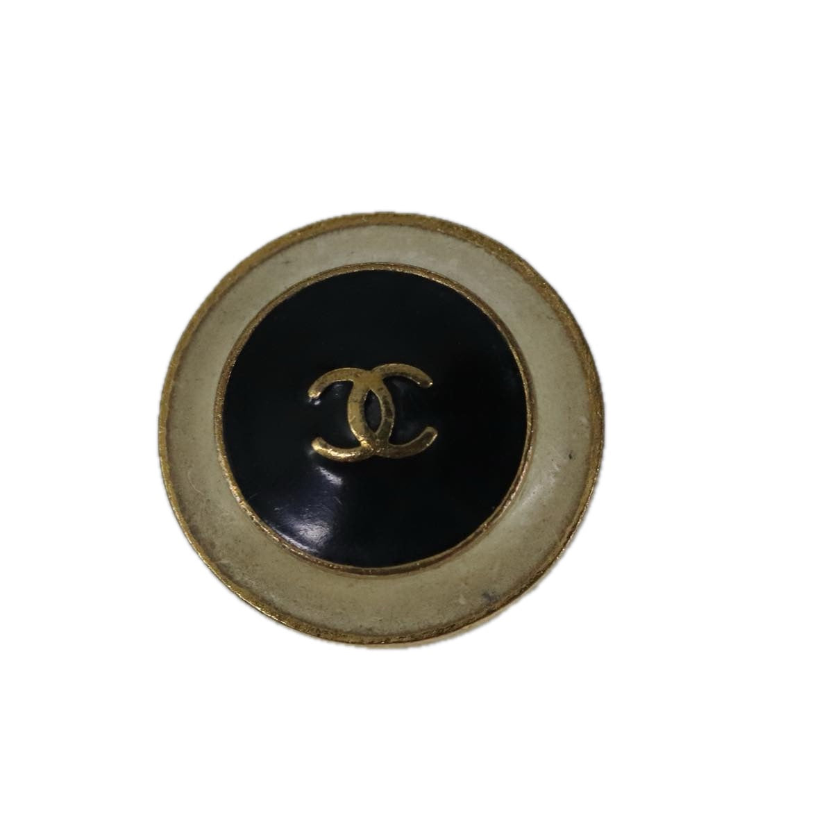 CHANEL COCO Mark Earring metal Gold CC Auth yk15811