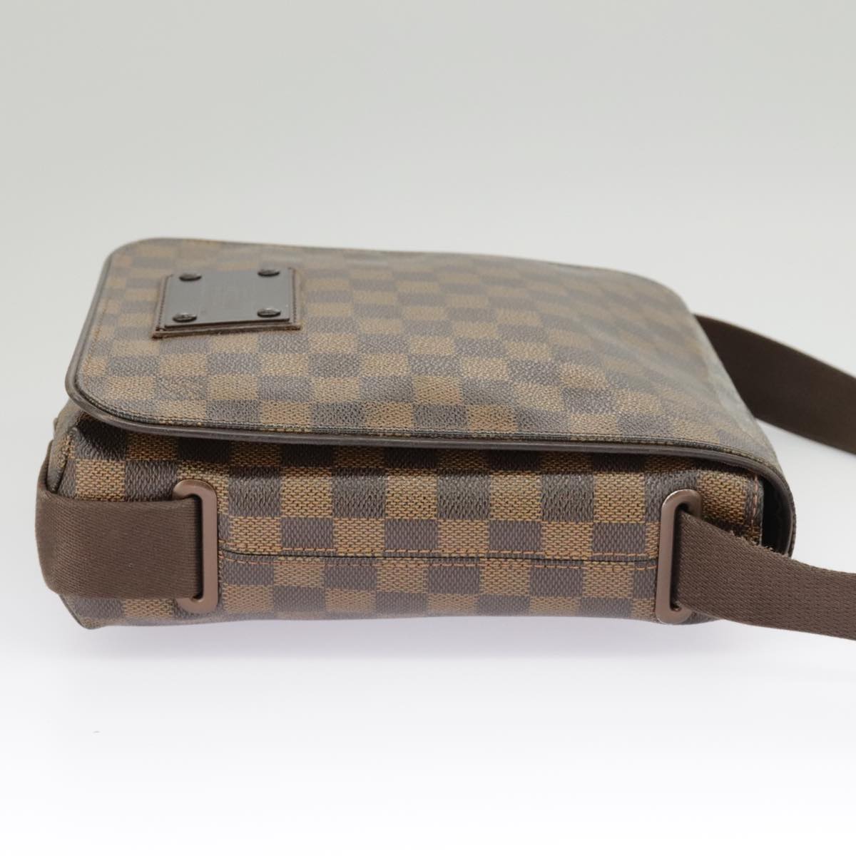 LOUIS VUITTON Damier Ebene Brooklyn PM Shoulder Bag N51210 LV Auth yk15898