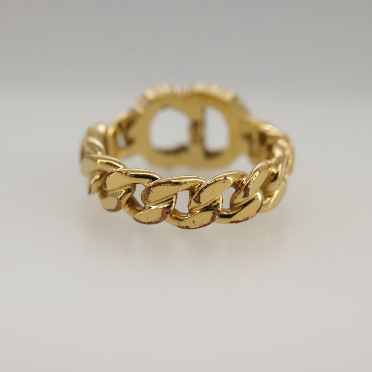 Christian Dior Ring metal Gold Auth yk15994