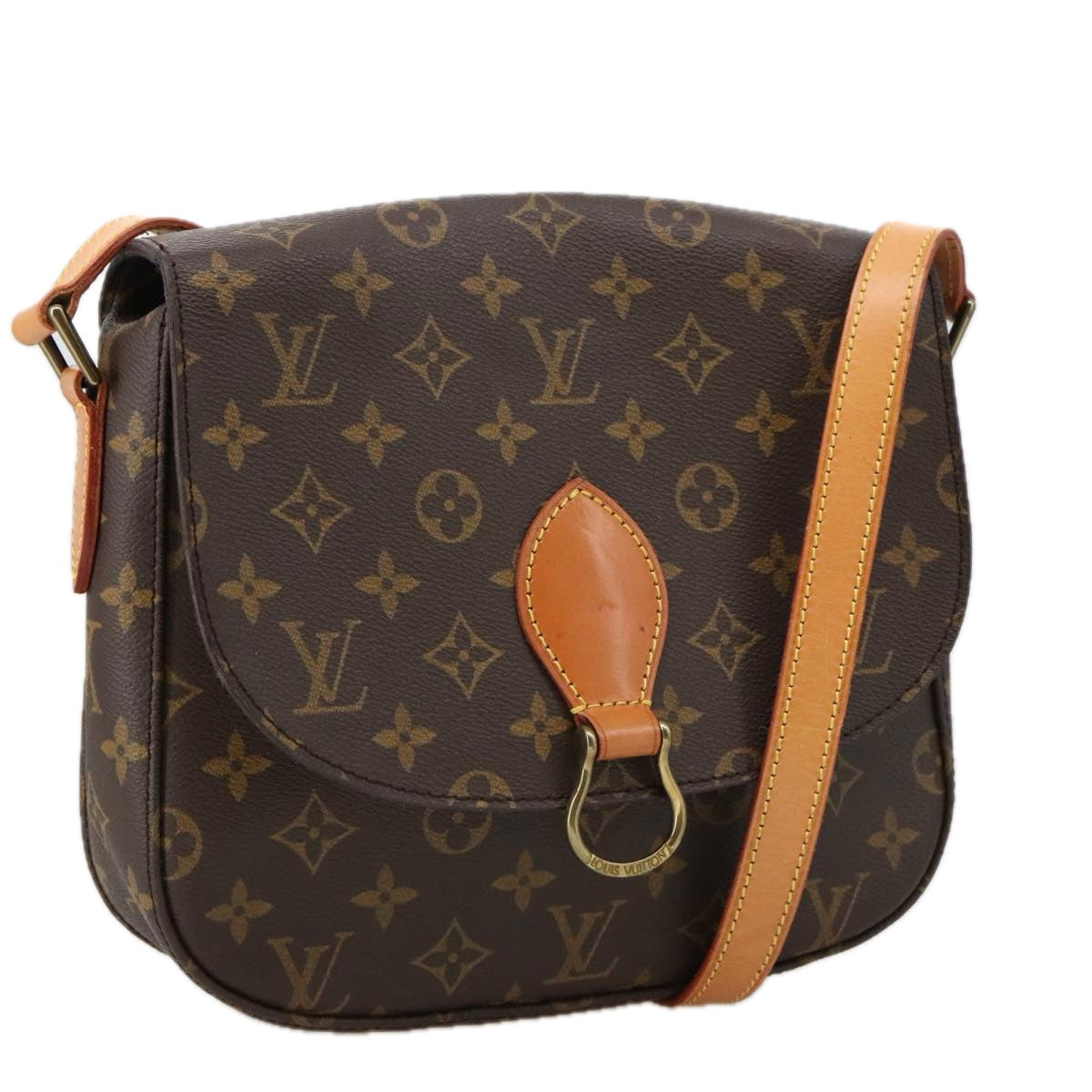 LOUIS VUITTON Monogram Saint Cloud GM Shoulder Bag M51242 LV Auth yk15998