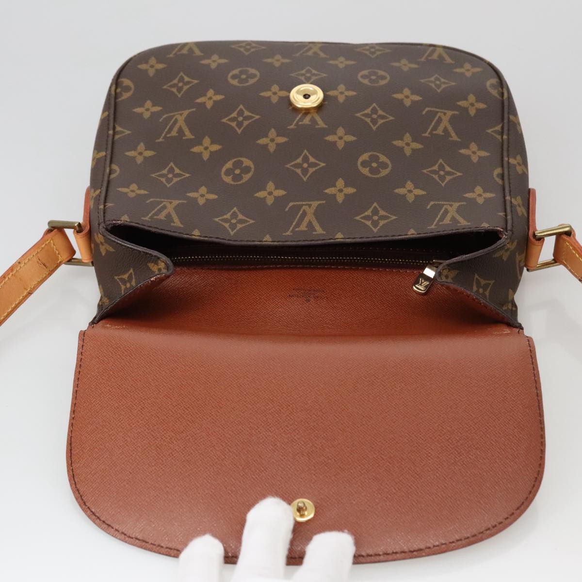 LOUIS VUITTON Monogram Saint Cloud GM Shoulder Bag M51242 LV Auth yk15998