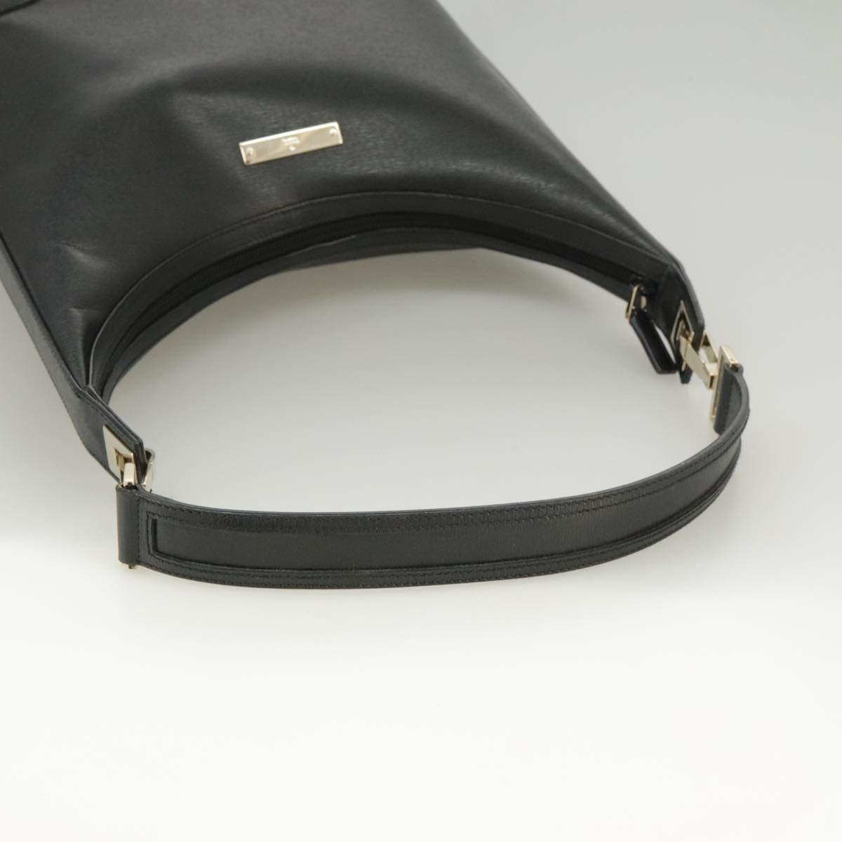 GUCCI Shoulder Bag Leather Black 001 4204 Auth yk16027