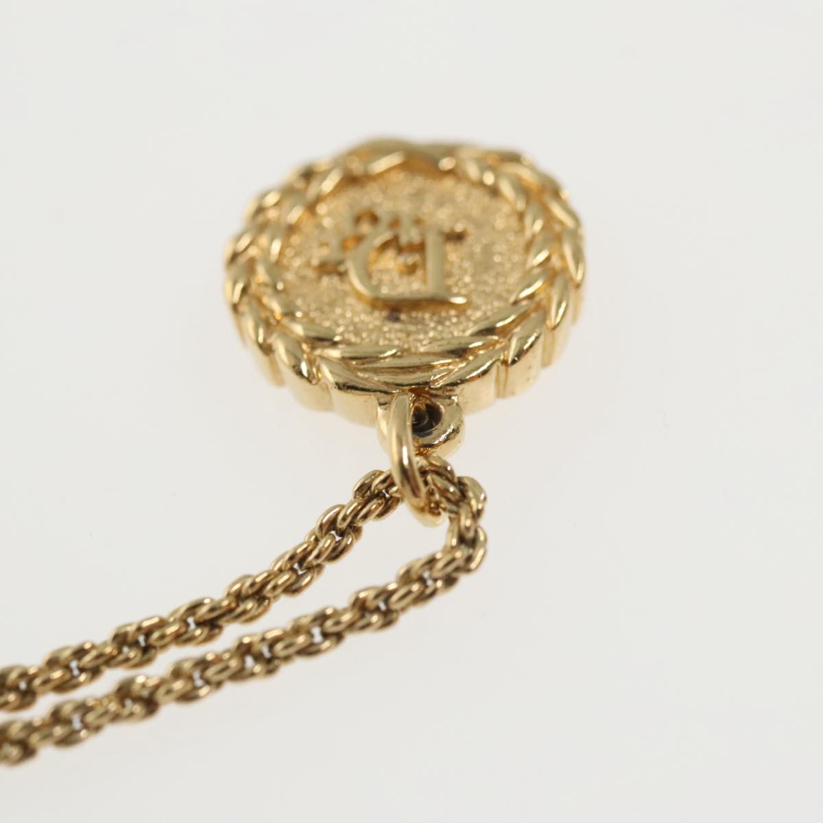 Christian Dior Necklace metal Gold Auth yk16055