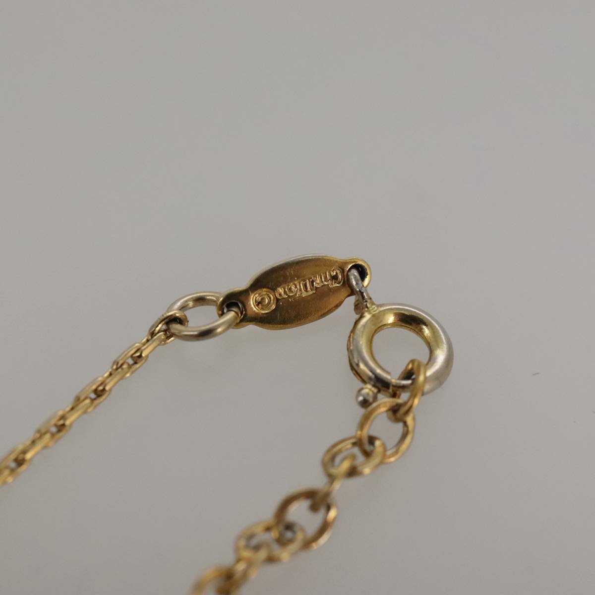 Christian Dior Necklace metal Gold Auth yk16065