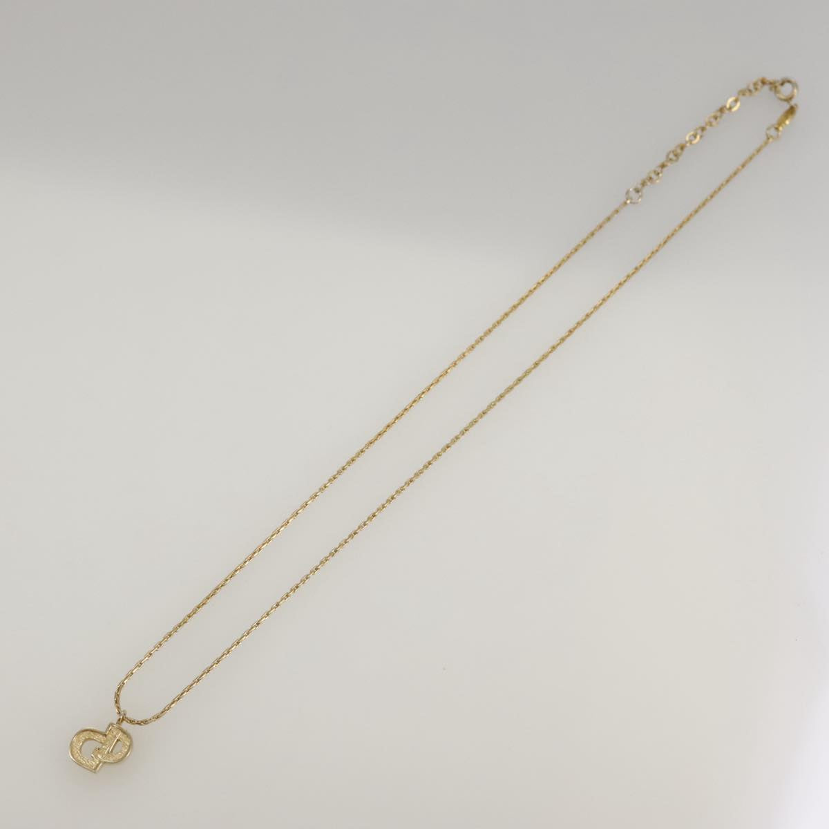 Christian Dior Necklace metal Gold Auth yk16065