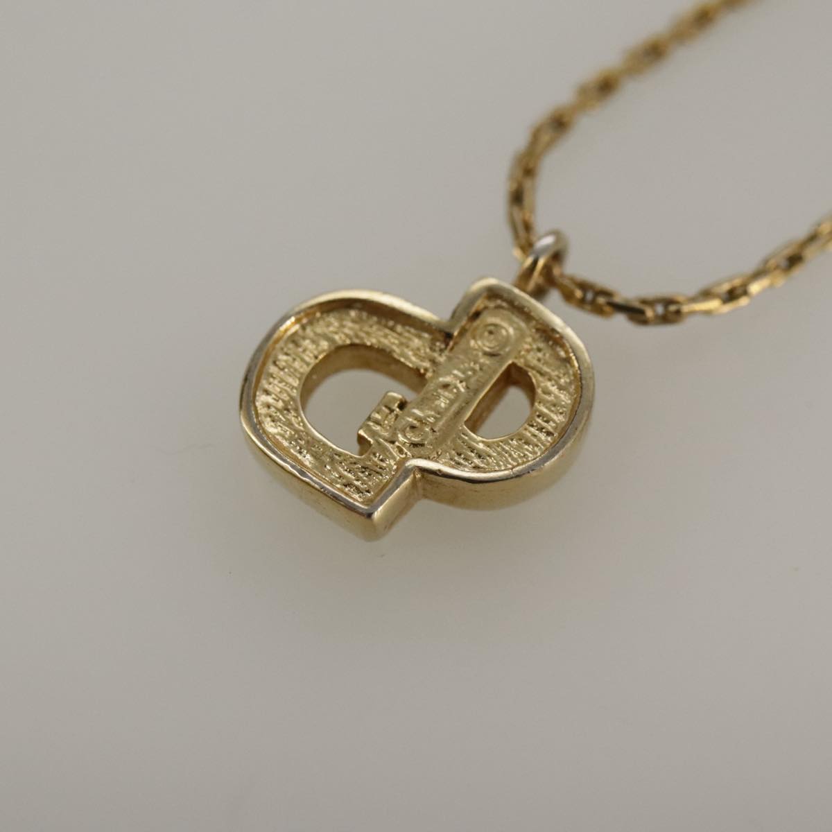 Christian Dior Necklace metal Gold Auth yk16065