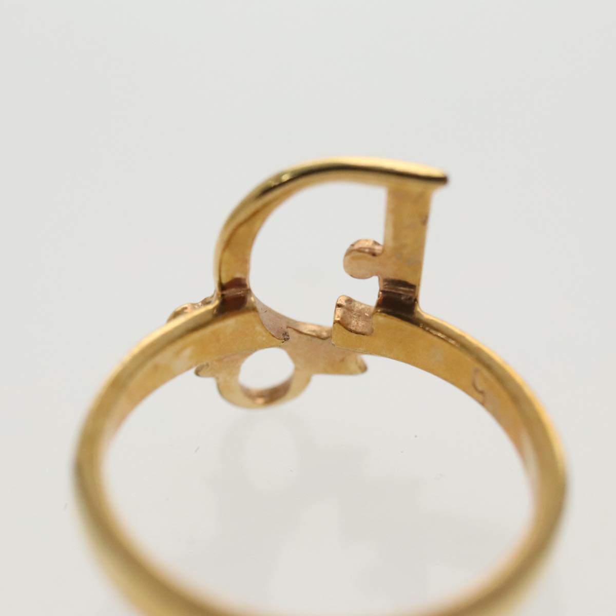 Christian Dior Ring metal Gold Auth yk16066