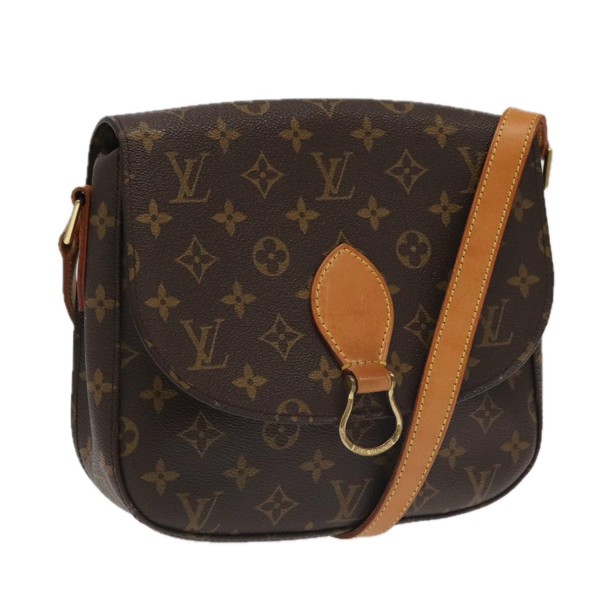 LOUIS VUITTON Monogram Saint Cloud GM Shoulder Bag M51242 LV Auth yk16070