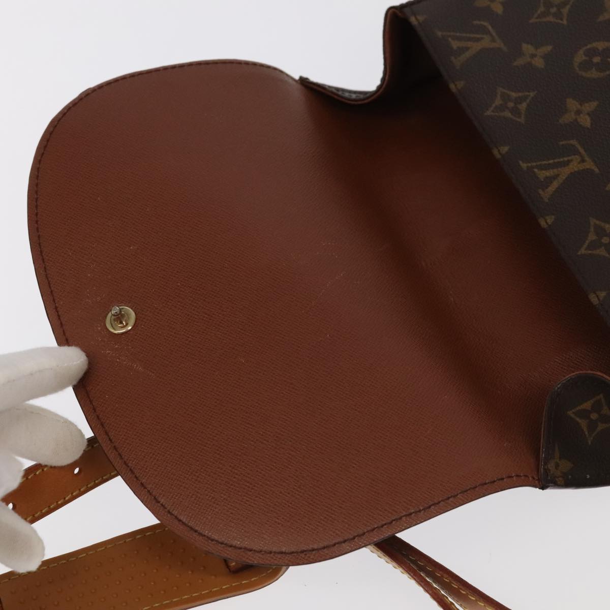 LOUIS VUITTON Monogram Saint Cloud GM Shoulder Bag M51242 LV Auth yk16070