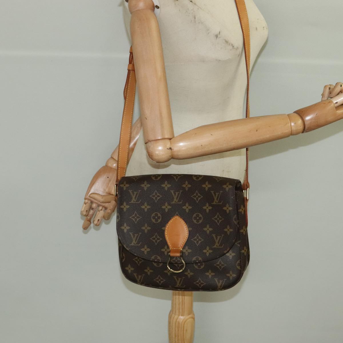 LOUIS VUITTON Monogram Saint Cloud GM Shoulder Bag M51242 LV Auth yk16070