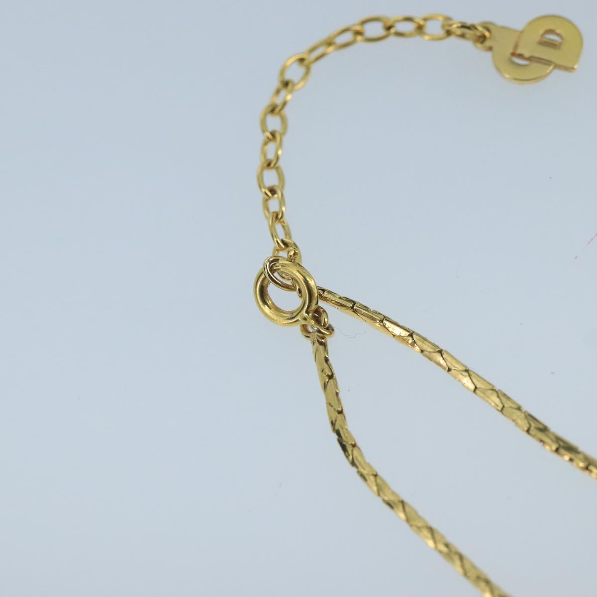 Christian Dior Necklace metal Gold Auth yk16099