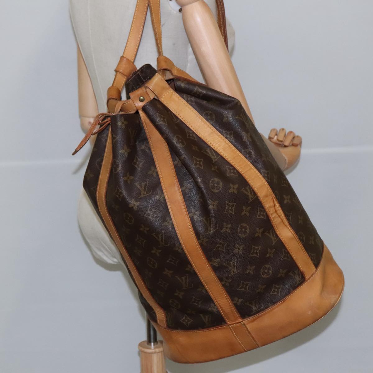 LOUIS VUITTON Monogram Randonnee GM Shoulder Bag M42244 LV Auth yk16131