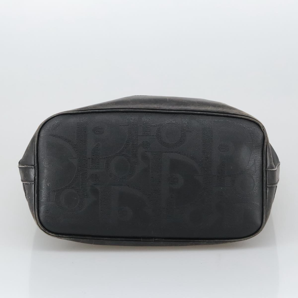 Christian Dior Trotter Canvas Shoulder Bag Black Auth yk16153