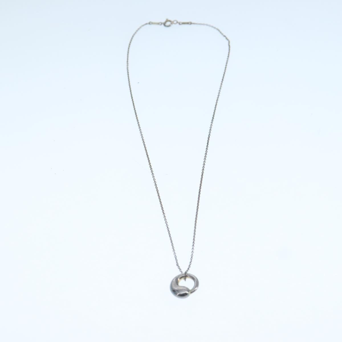 TIFFANY&Co. Eternal Circle Necklace Ag925 Silver tone Auth yk16202
