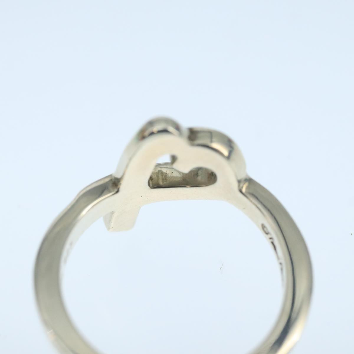 TIFFANY&Co. Loving Heart Ring Ag925 Silver Auth yk16207