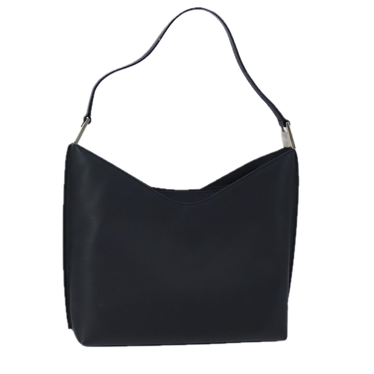 GUCCI Shoulder Bag Patent Leather Black Silver 001 3017 002058 Auth yk16254