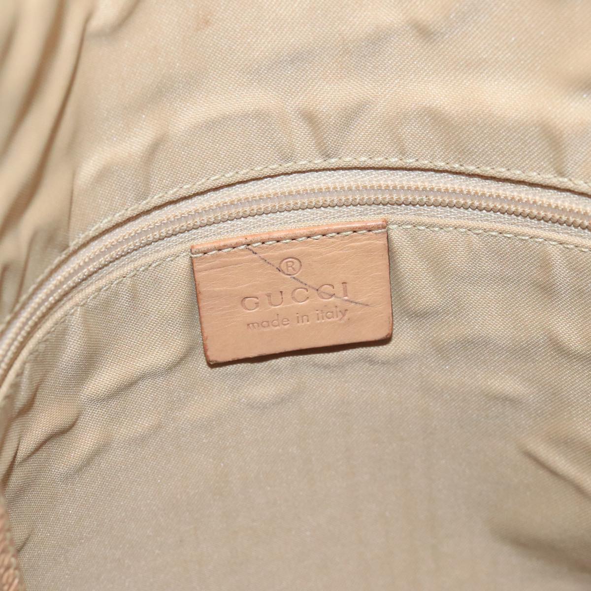 GUCCI GG Canvas Shoulder Bag Beige 001 3766 Auth yk16276
