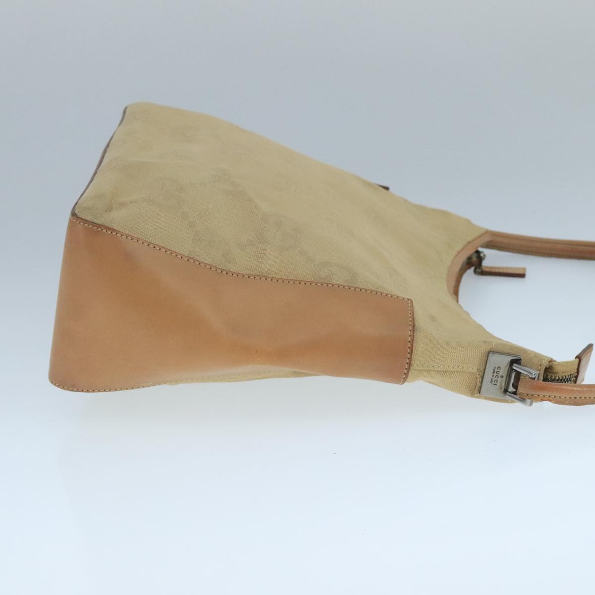 GUCCI GG Canvas Shoulder Bag Beige 001 3766 Auth yk16276