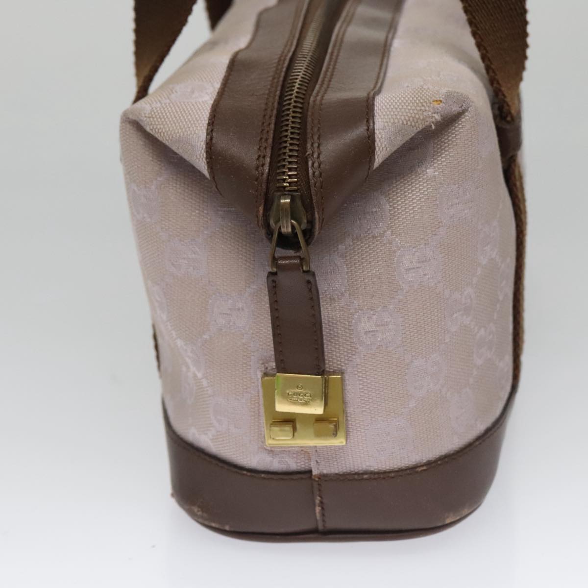GUCCI GG Canvas Hand Bag Purple 92734 Auth yk16279