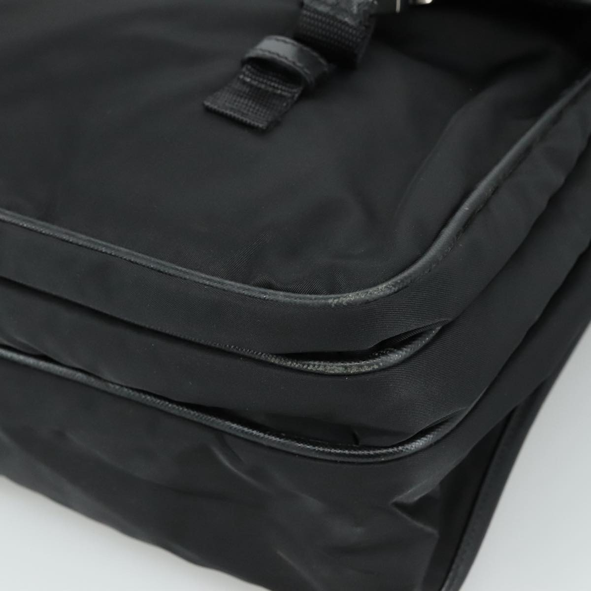PRADA Shoulder Bag Nylon Black Auth yk16281